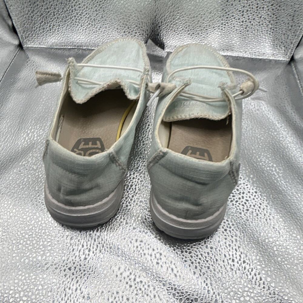 HEYDUDE Wendy Boho Stitch Sky Blue Women's Size 7 Slip-On Casual Shoes‎ - Picture 7 of 16